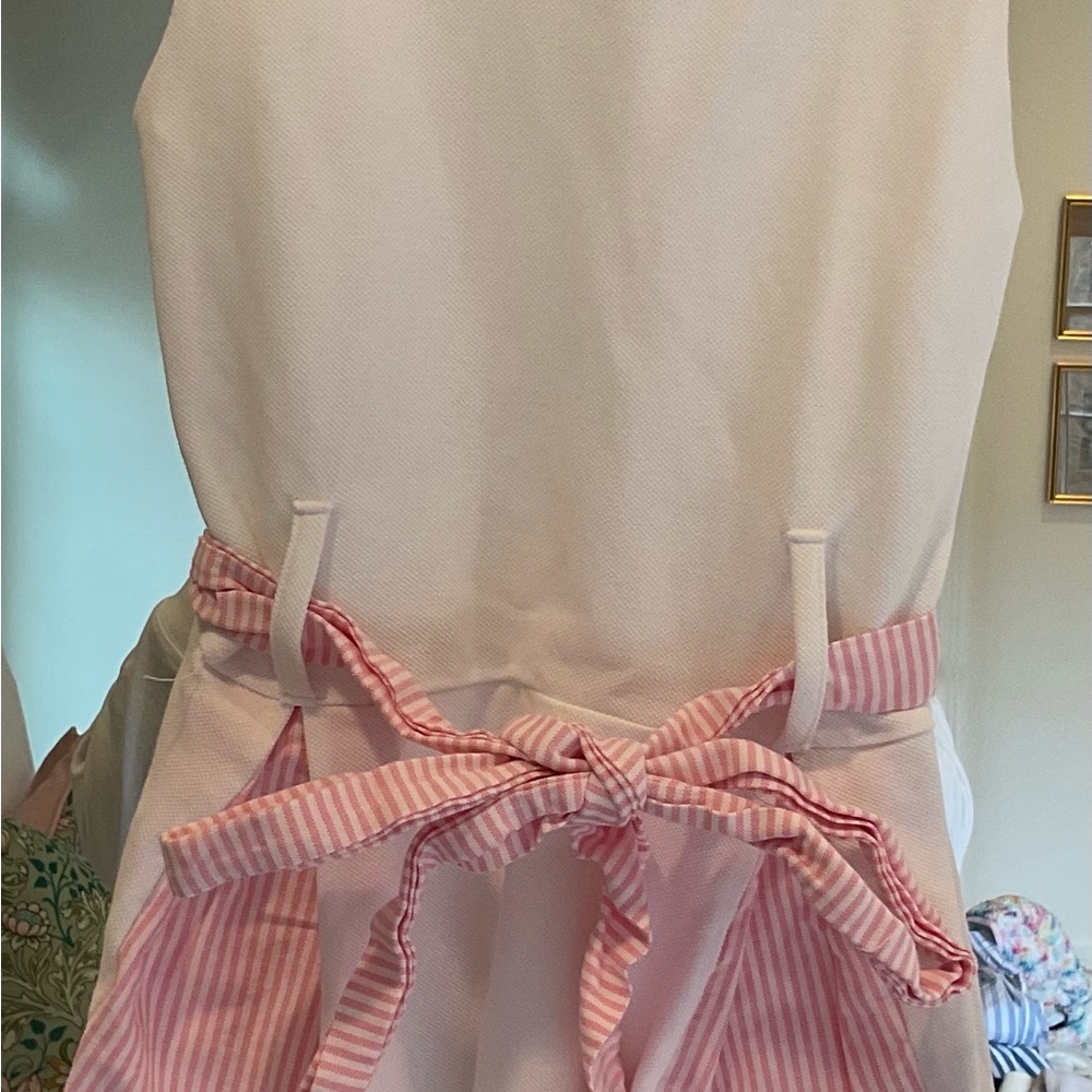 bella bliss Pink and White Striped Bow Casual Dress